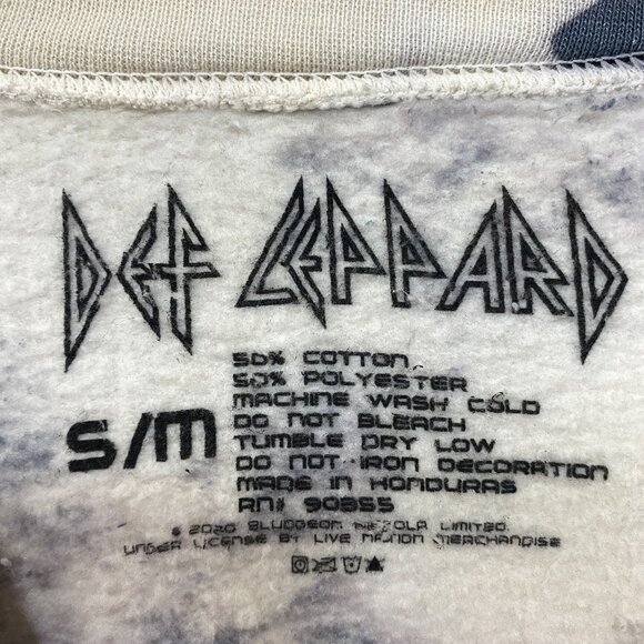 Def Leppard Pyromania Tie-Dye Crewneck Sweatshirt S/M - Picture 4 of 4
